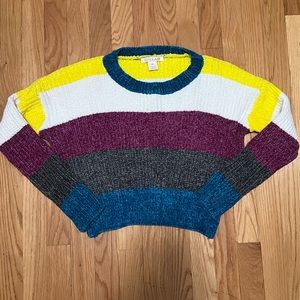Luv Lane striped chenille knit sweater